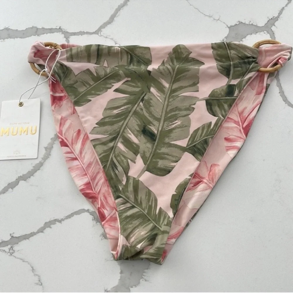 Show Me Your Mumu Venice Beach Reversible Bikini Bottom Majestic Palm Resort XL